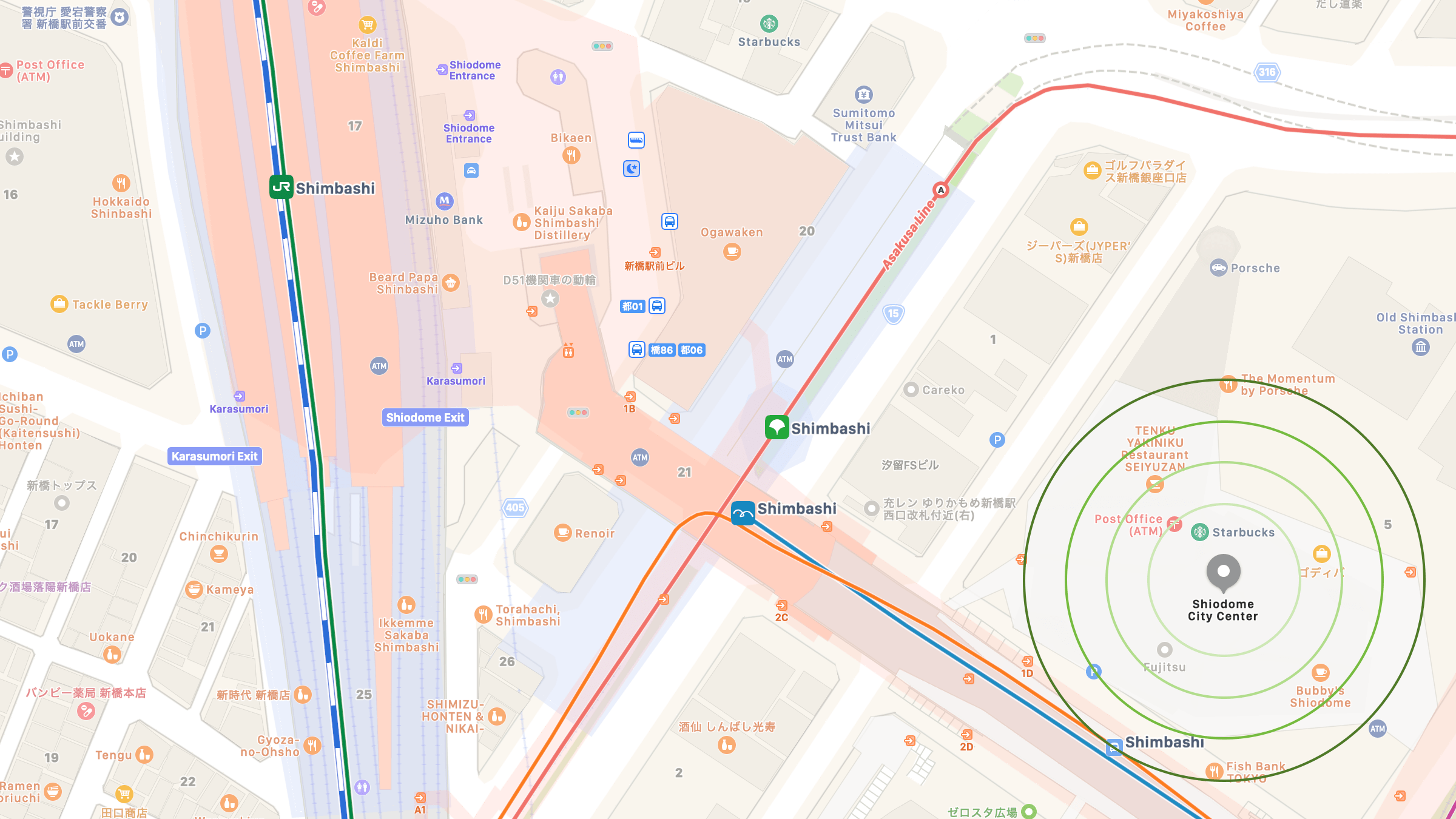 Screenshot of Map to New Office